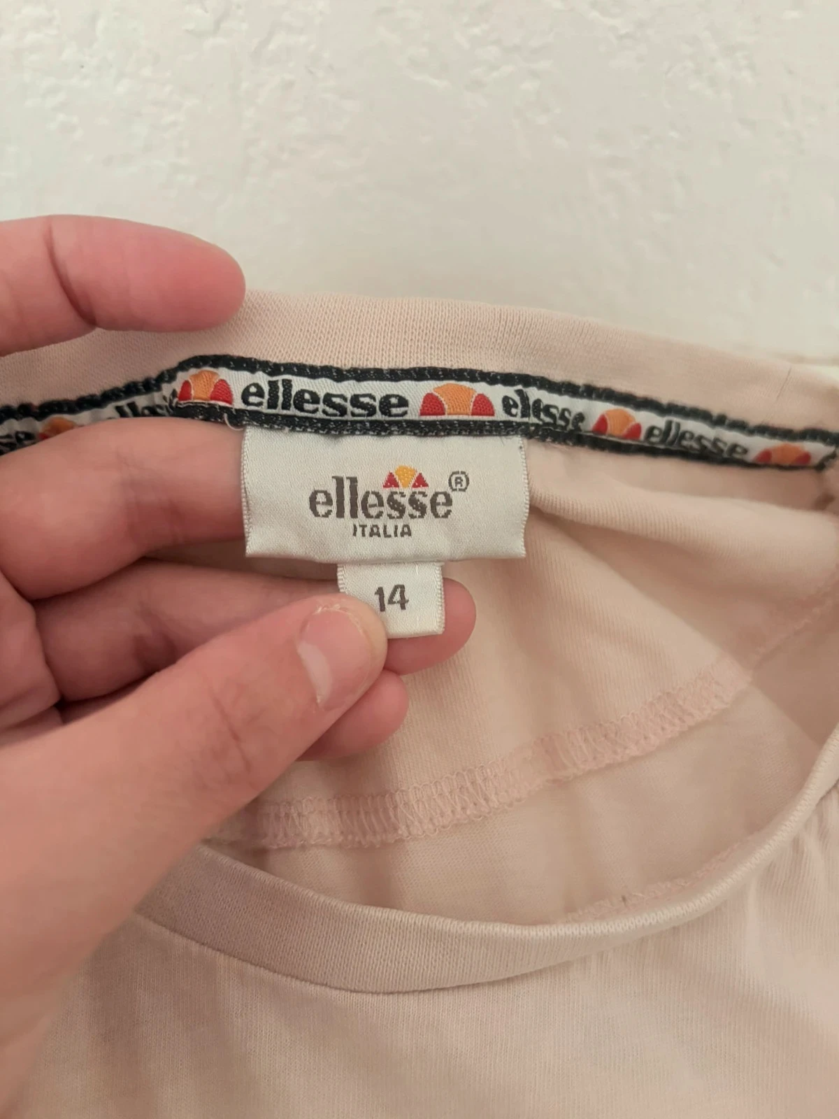 🔵 Camiseta Ellesse Rosa Pálido Logo Bicolor – photo 6